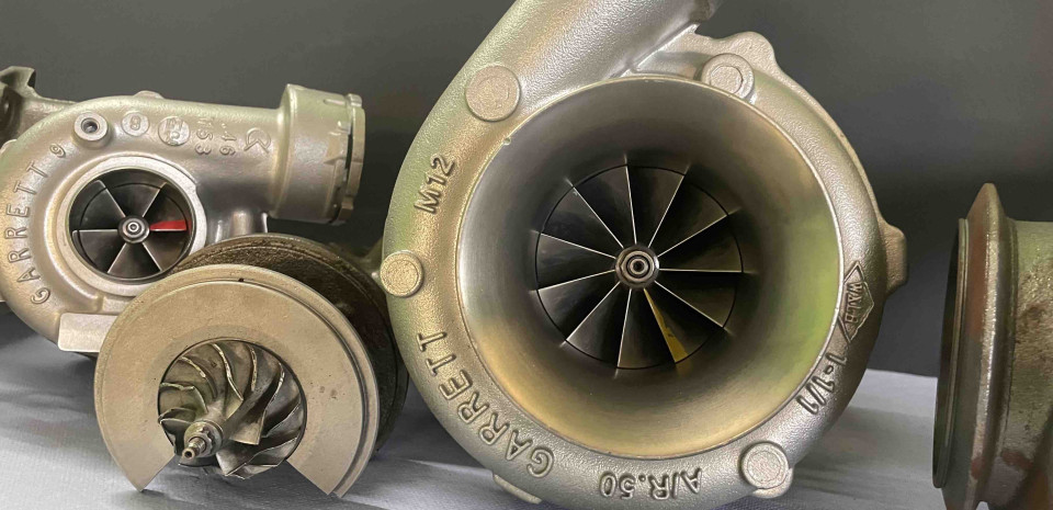 Установка кованного колеса турбокомпрессора